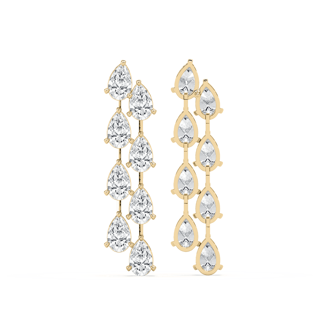 Cascade in Yellow Gold, view 2