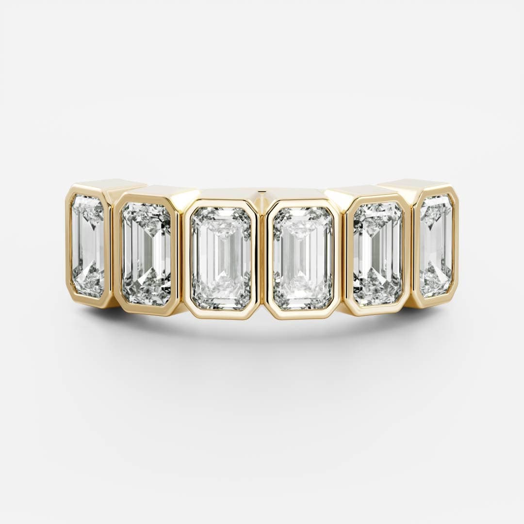 Harper - Emerald Bezel Ceremonial Ring