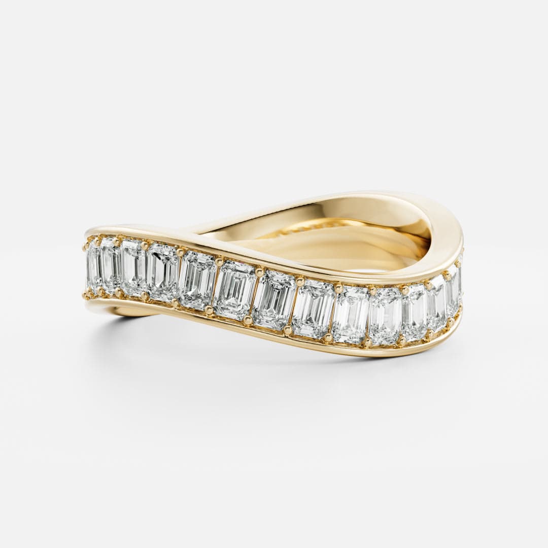 Narelle - Emerald Contour Ceremonial Ring