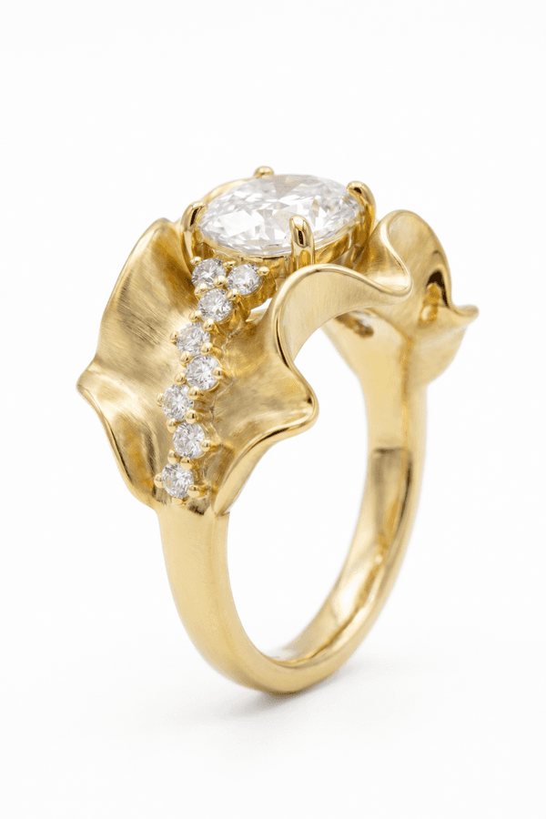 Organza in Yellow Gold, view 2