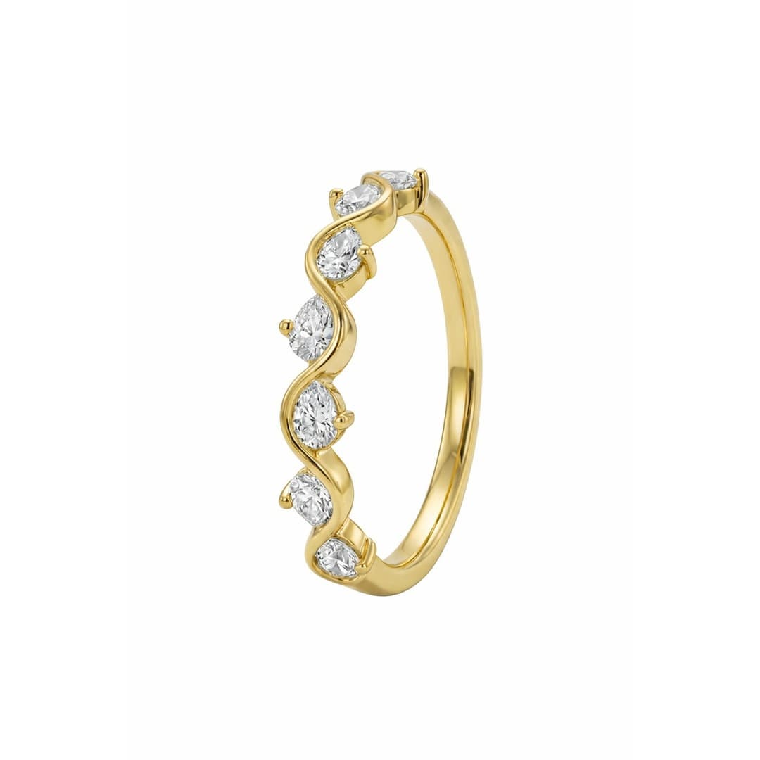 Ripple in Yellow Gold, view 2