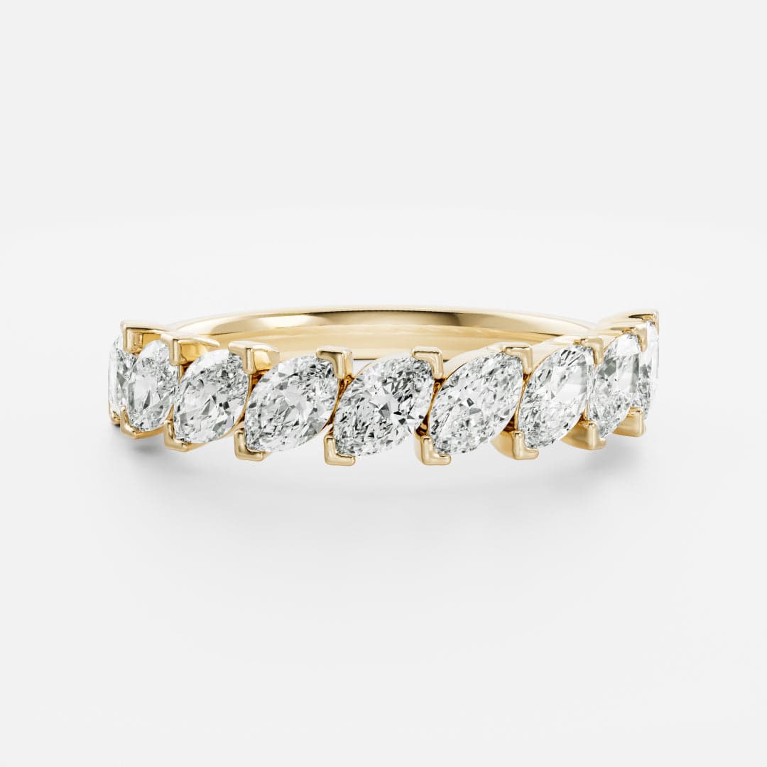 Saphira - Slanted Marquise Ceremonial Ring