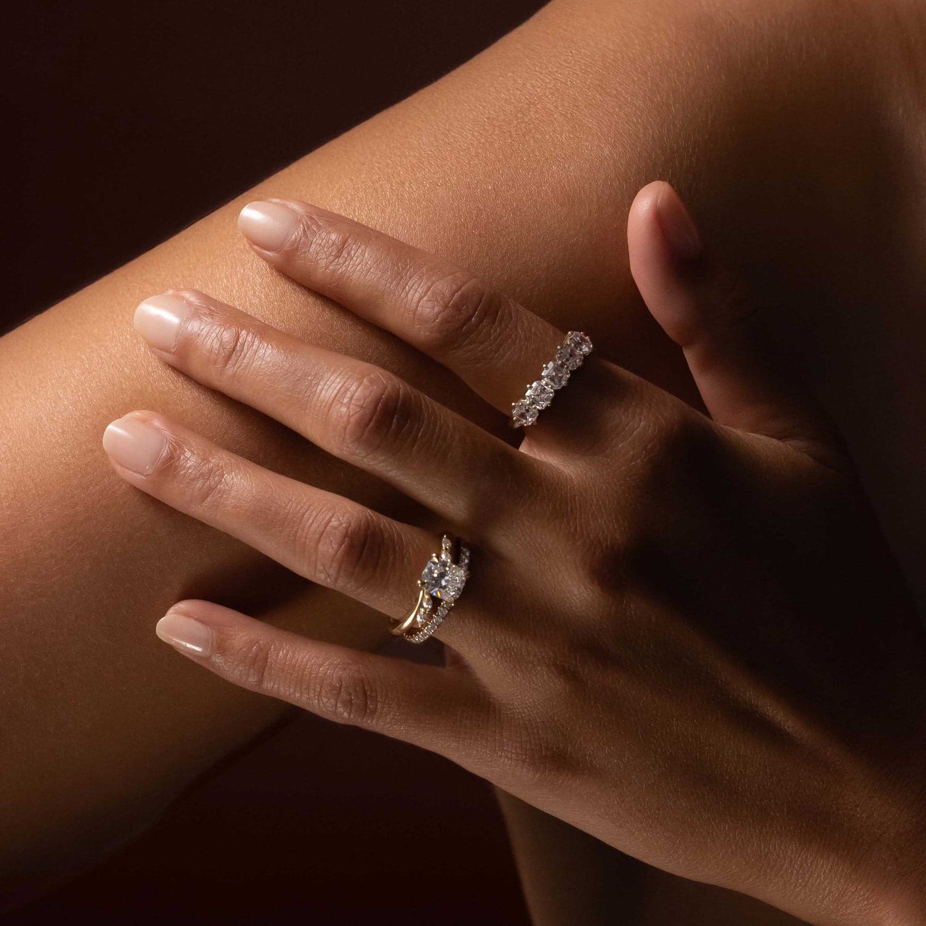 Made-to-order House of Darya rings, worn