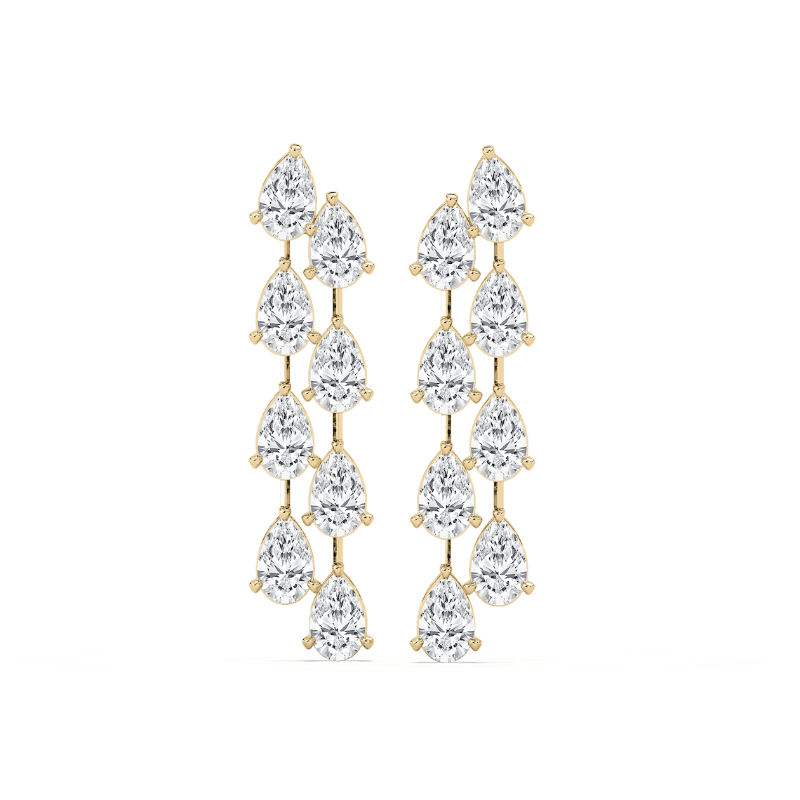 Cascade - Pear Dangle Earrings