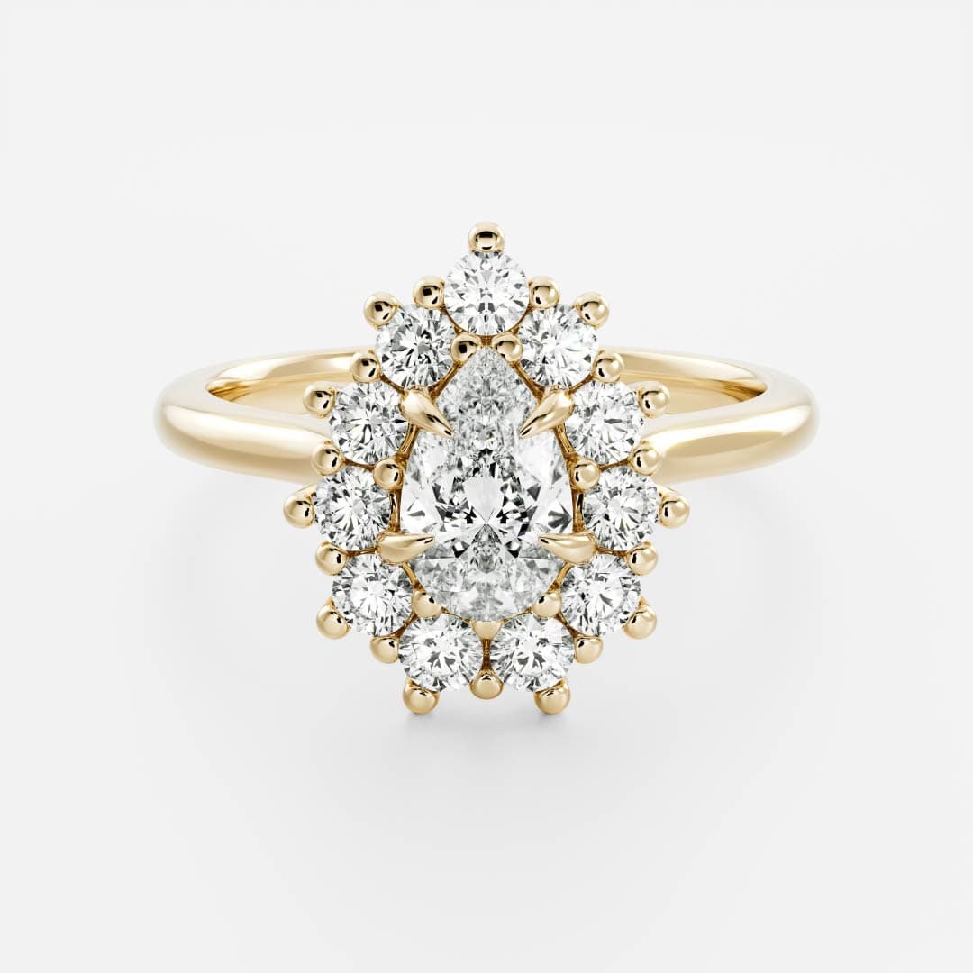 Eloise - Pear Antique Halo
