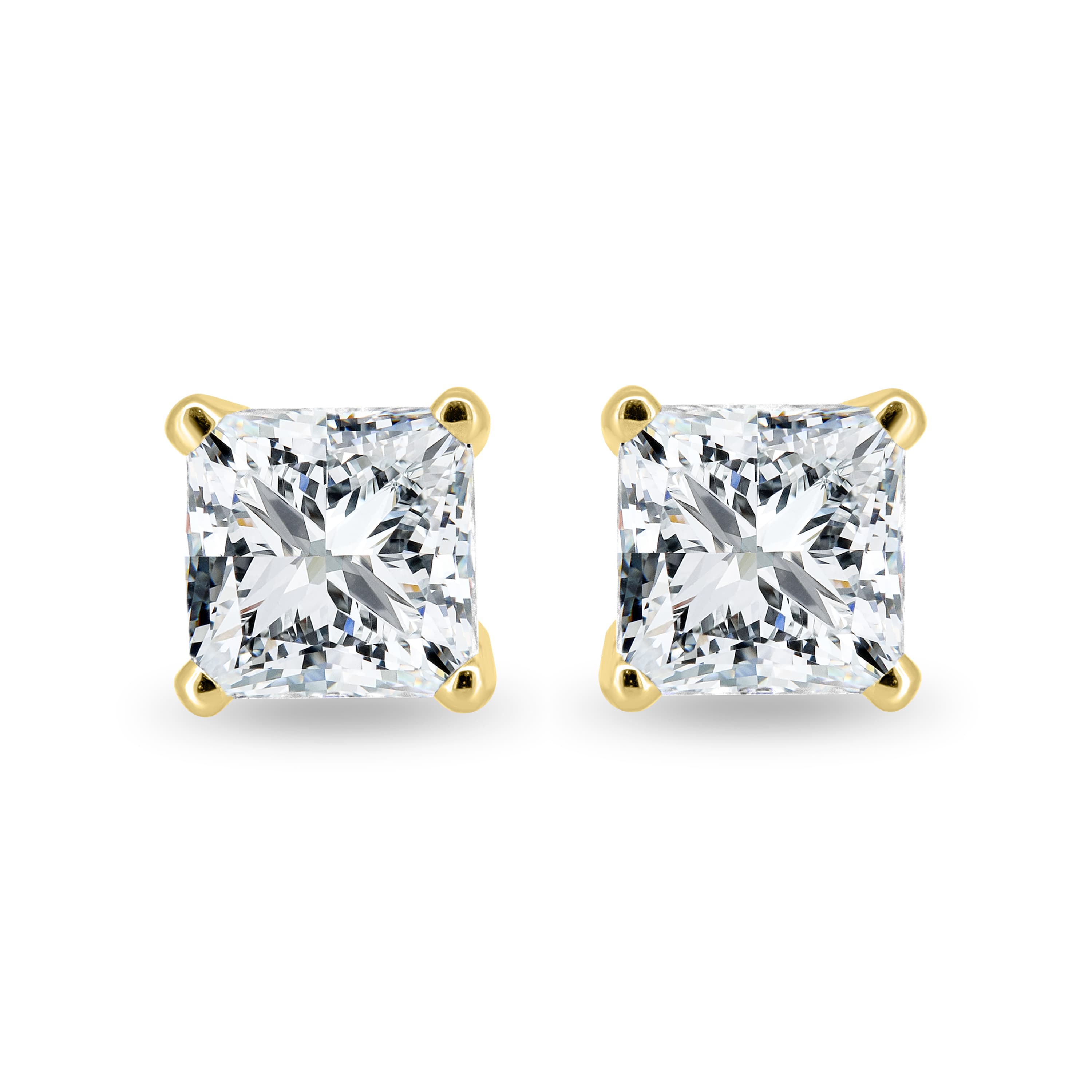 Patricia - Yellow Gold Studs