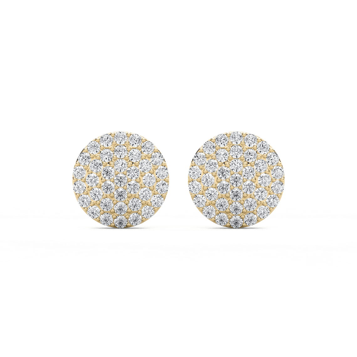 Pavé Studs - Round Pavé Cluster Studs