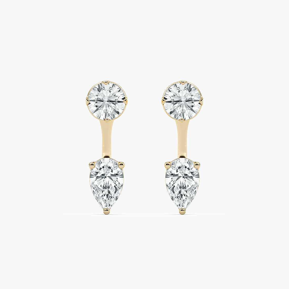 Round & Pear Jacket - Convertible Earring Jacket